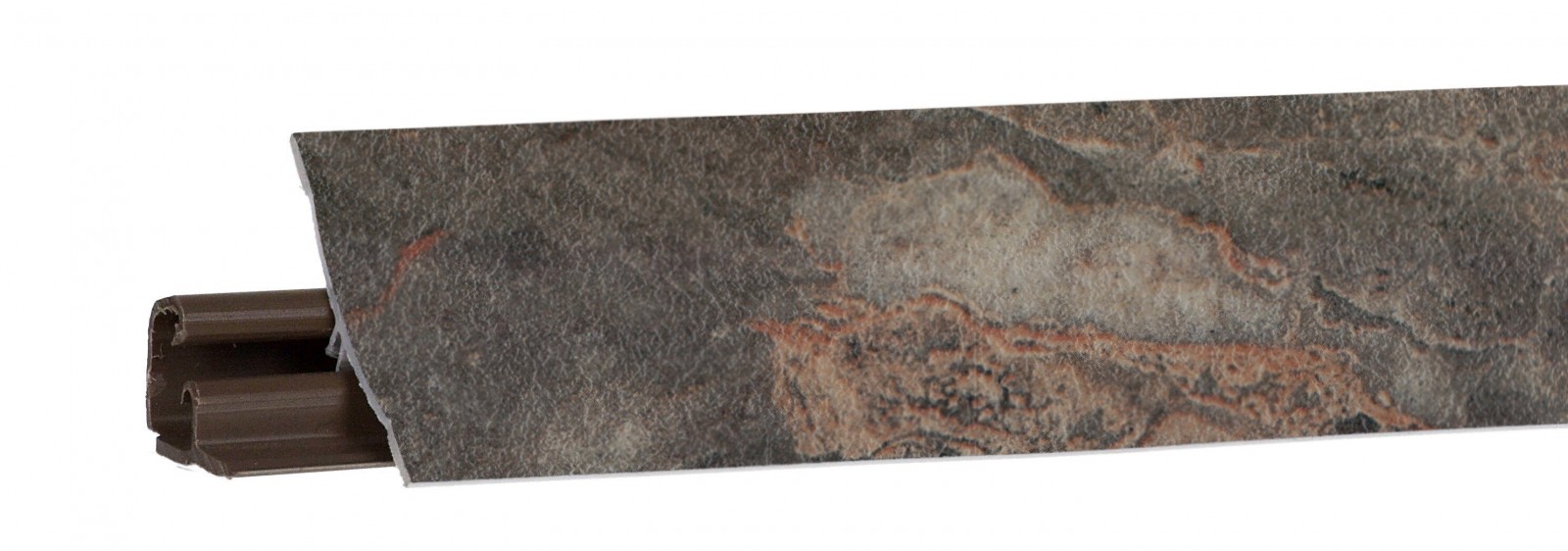 Плинтус пристенный, мрамор бергамо темный 3,0 м LB-231-6169 KORNER - фото - 1