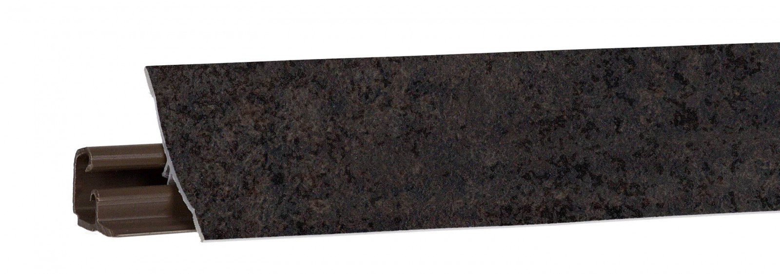 Плинтус пристенный, камень металл антрацит 3,0 м LB-231-7004 KORNER - фото - 1