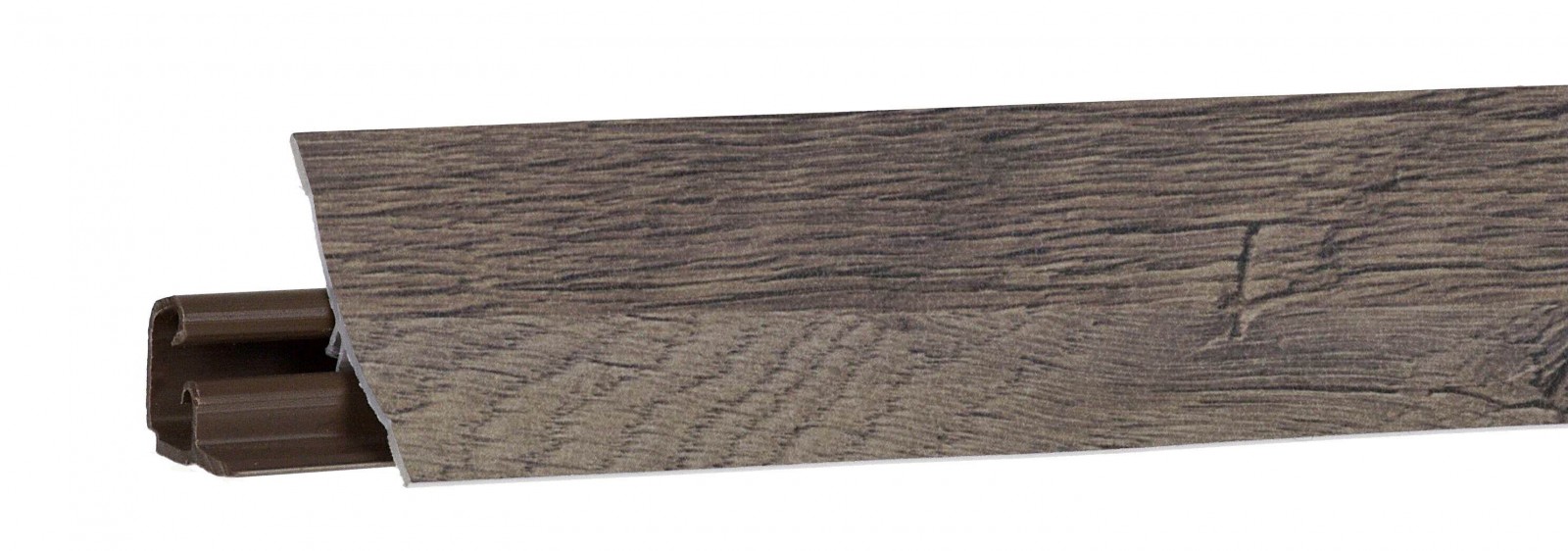 Плинтус пристенный, Древесина винтаж серая 3,0 м LB-231-7009 KORNER - фото - 1