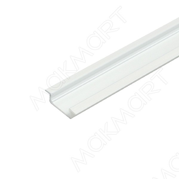HW.012.2206.3000.PR.WHITE Профиль 2206 для LED подсветки врезной, L=3000 мм, отделка белый - фото - 1