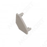 HW.012.1616LG.C2-Grey Заглушка глухая для профиля 1616, цвет серый - фото - 1