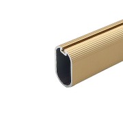 TOAD.1530.300.23P Штанга для одежды 15х30 под демпфер, L=3000мм, отделка золото (анодировка) - фото - 1