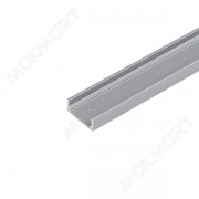HW.012.1506.3000.PR.OG Профиль 1506 для LED подсветки накладной, L=3000 мм, отделка орион серый (ано - фото - 1
