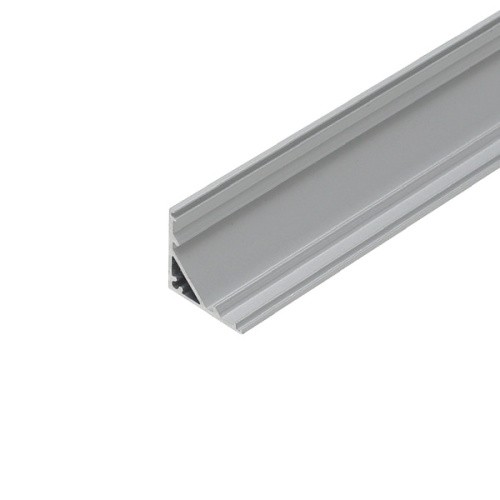 HW.012.1818.3000.PR.S Профиль угловой 1818 для LED подсветки накладной, L=3000 мм, отделка алюминий - фото - 1