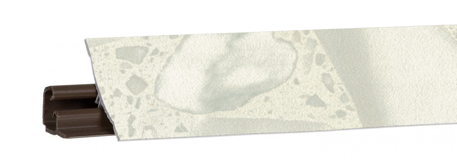 Плинтус пристенный, белые камушки LB-231-6024 3,0 м - фото - 1